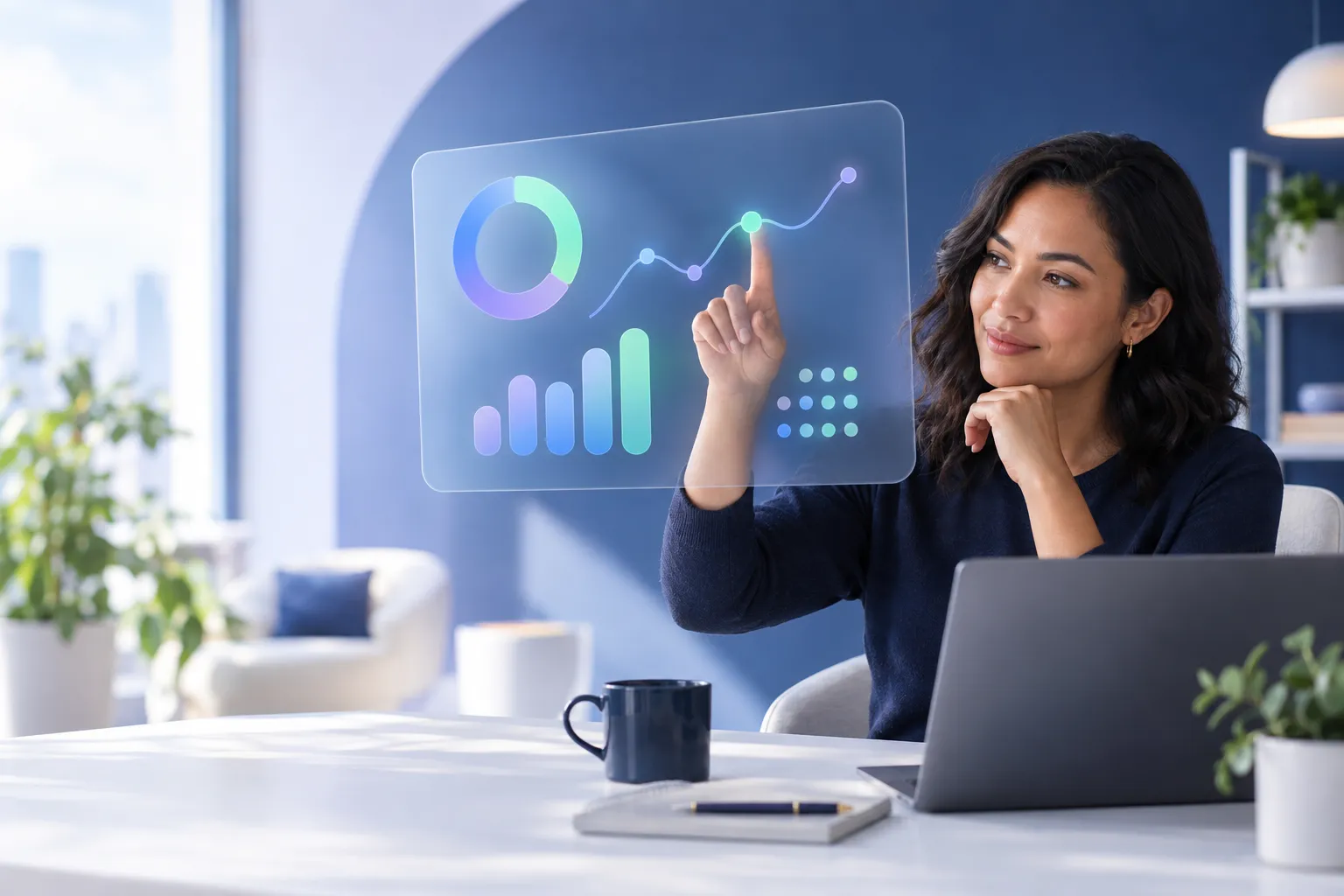 Financial charts and calculator representing strategic decisions about managing a raise