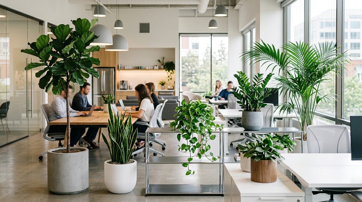 Top 10 Best Office Plant Species for Commercial Workplaces