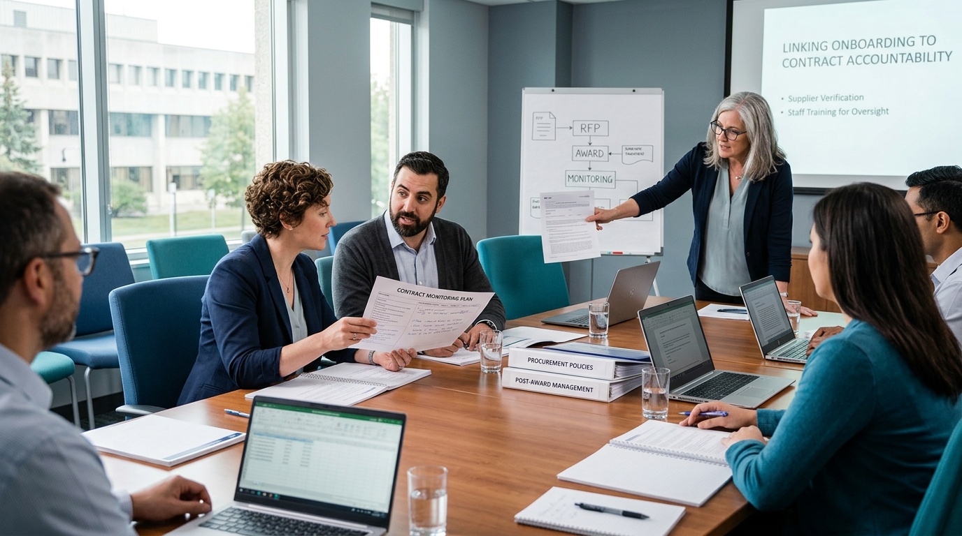 Connecting Onboarding Rigour to Post-Award Accountability