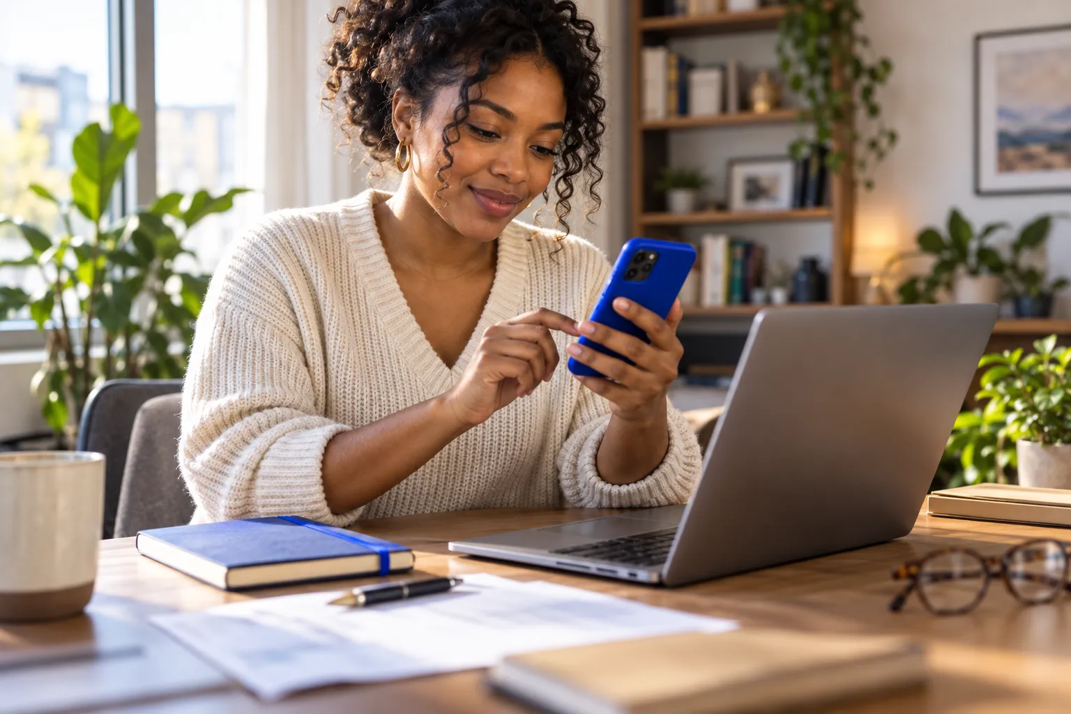 Pessoa se cadastrando como vendedor nos EUA em um laptop e preenchendo um formulário de verificação