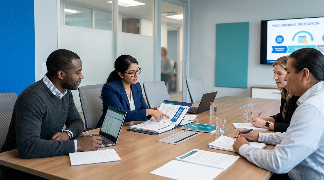 Procurement authority versus financial, signing and contract-administration authority