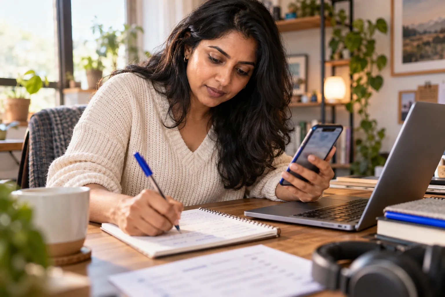 Analista comparando ferramentas de marketing de afiliados em um laptop com gráficos de desempenho